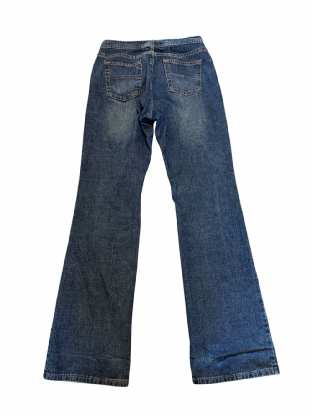 Tommy Hilfiger Flare Jeans Size 8 Dark Wash Bootcut Y2K Denim Jeans - Picture 4 of 10